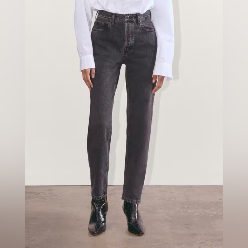 Everlane Women’s The Cheeky Black Denim Crop Jeans size 25